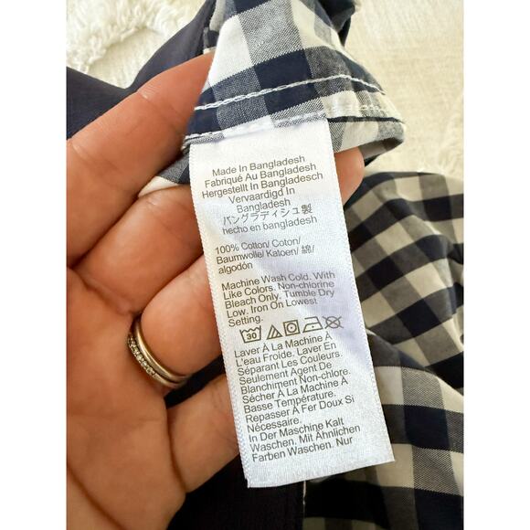 J.Crew | NWOT Patterned boxers in Van Buren Gingham Navy | Sz M - Picture 4 of 6